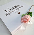 Personalised engagement memory box - Engagement keepsake box