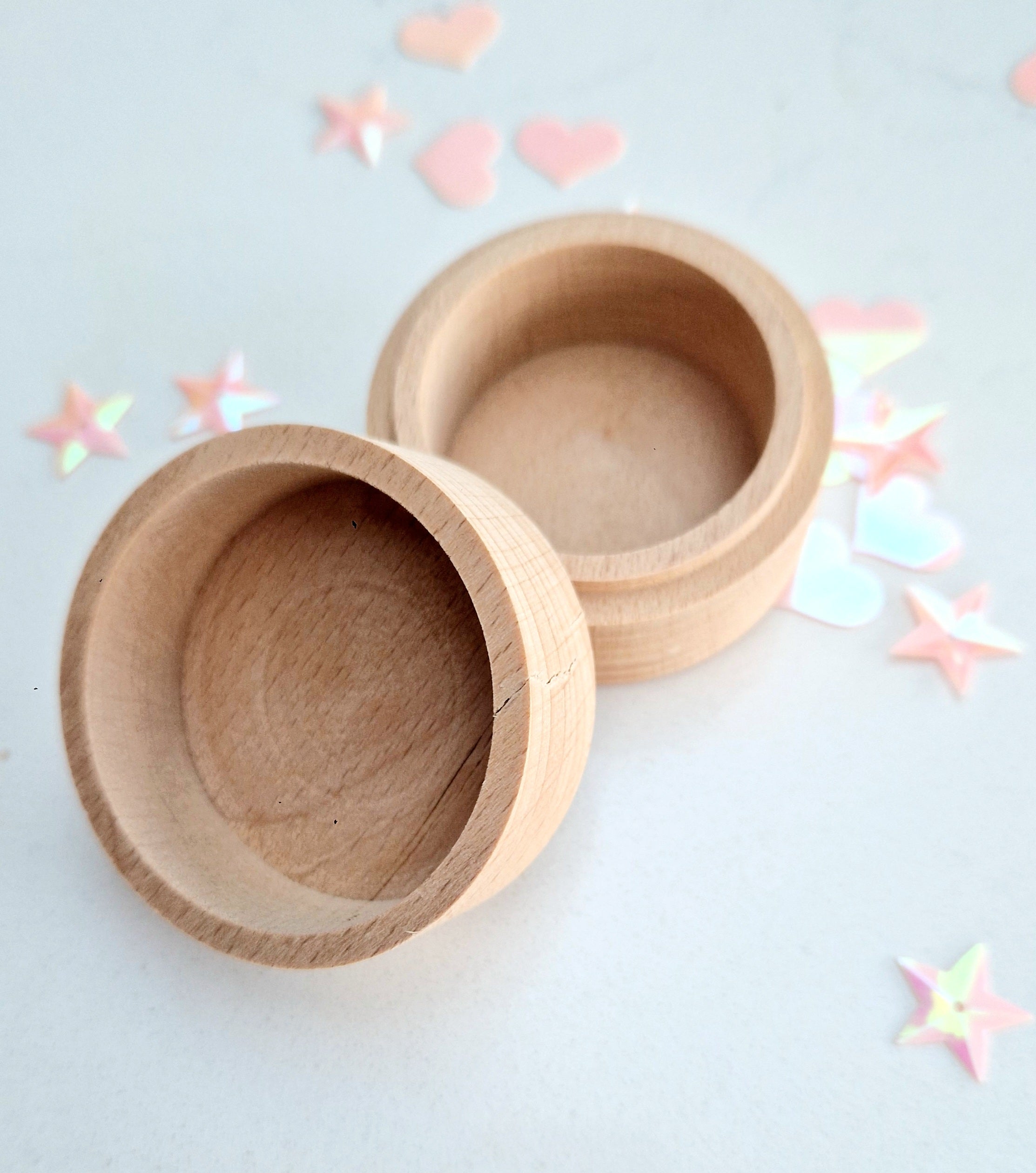 Personalised wooden tooth fairy box - Laser engraved wooden trinket - Baby keepsake